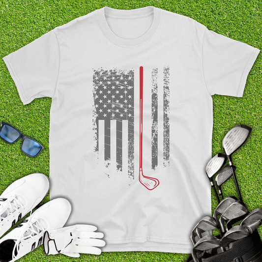 American Flag Golf T-Shirt