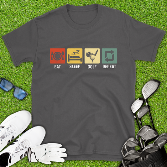 Eat Sleep Golf Repeat T-Shirt