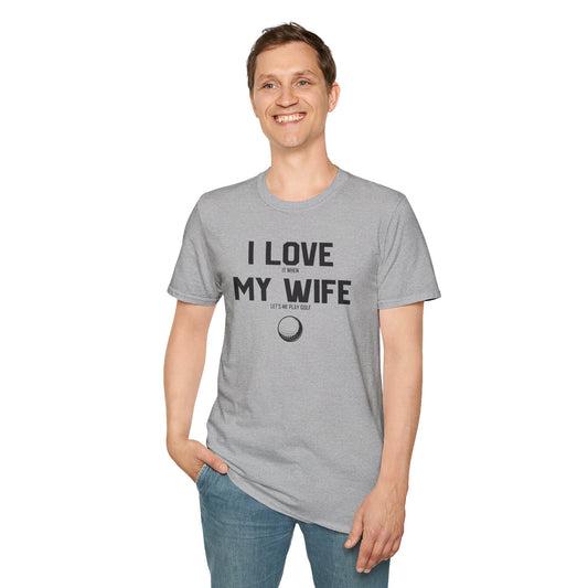 I Love My Wife Golf T-Shirt