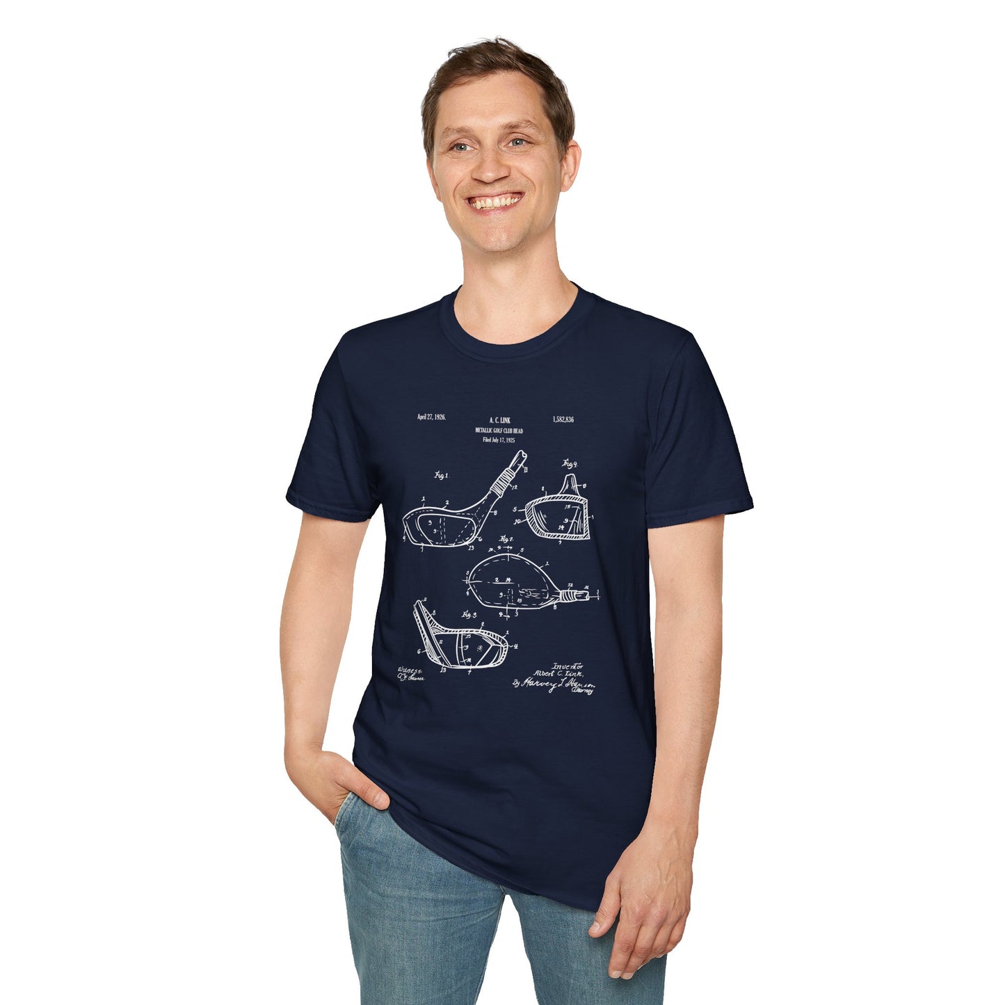 Vintage Golf Club Patent T-Shirt