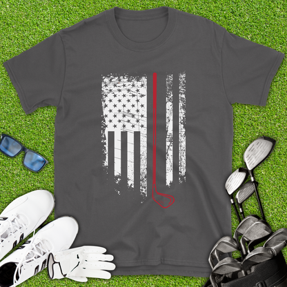 American Flag Golf T-Shirt