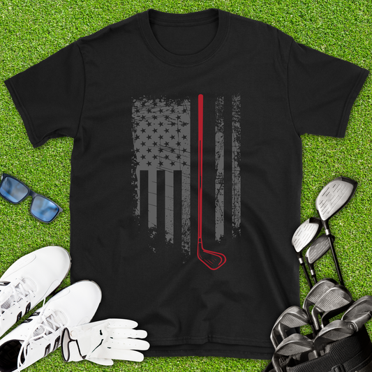 American Flag Golf T-Shirt