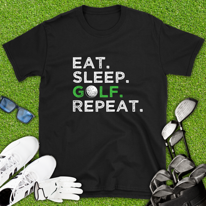 Eat. Sleep. Golf. Repeat T-Shirt