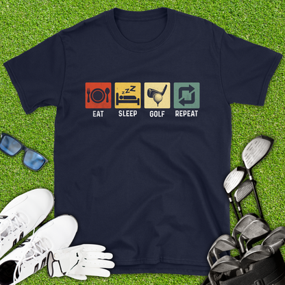 Eat Sleep Golf Repeat T-Shirt