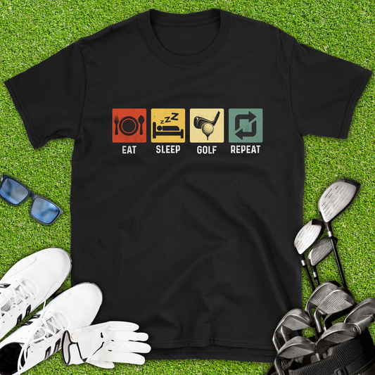 Eat Sleep Golf Repeat T-Shirt