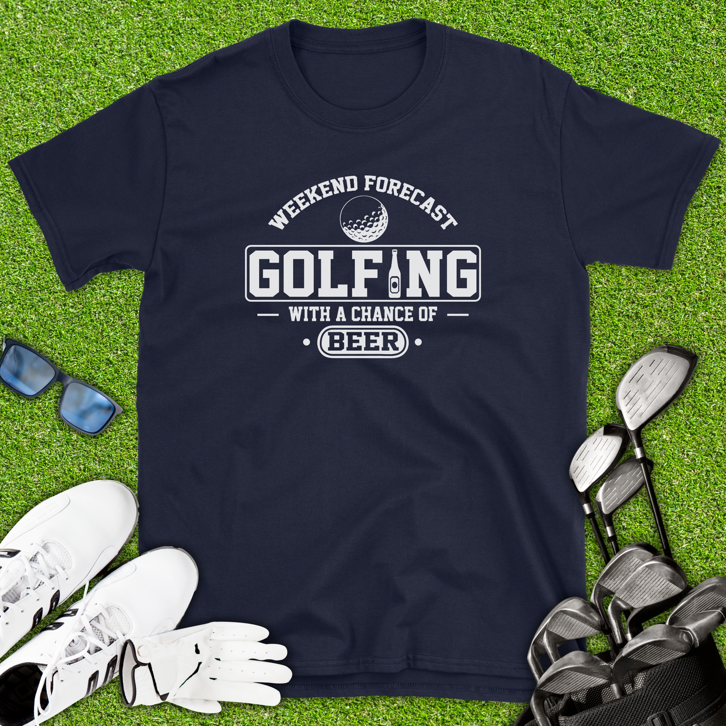 Golfing With A Chance Of Beer T-Shirt