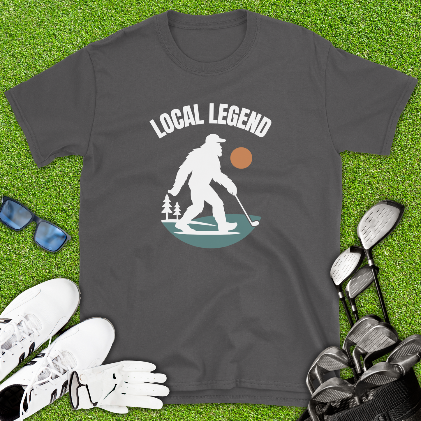 Local Legend Bigfoot Golf T-Shirt