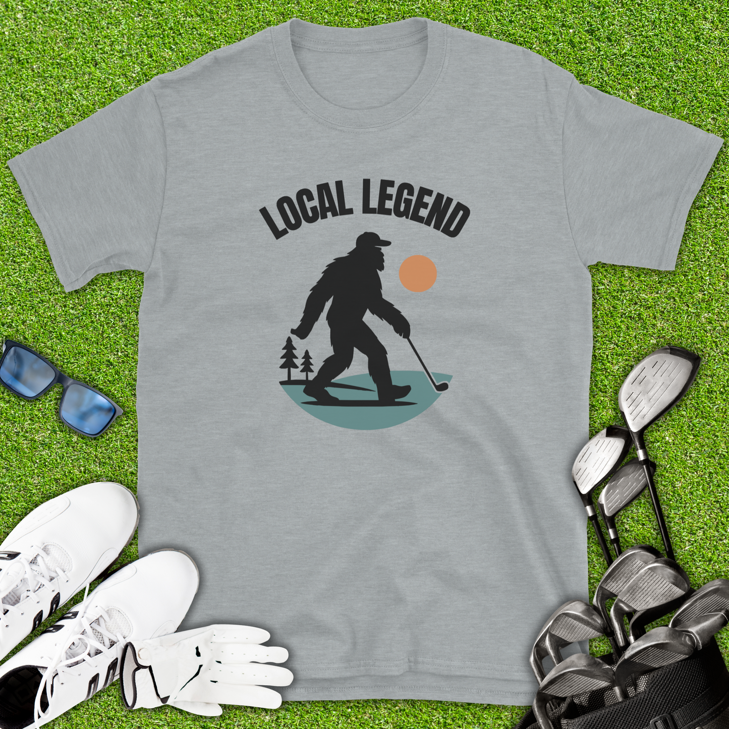 Local Legend Bigfoot Golf T-Shirt