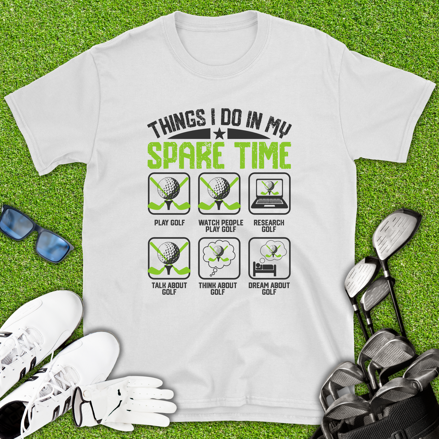 Things I Do On My Spare Time Golf T-Shirt