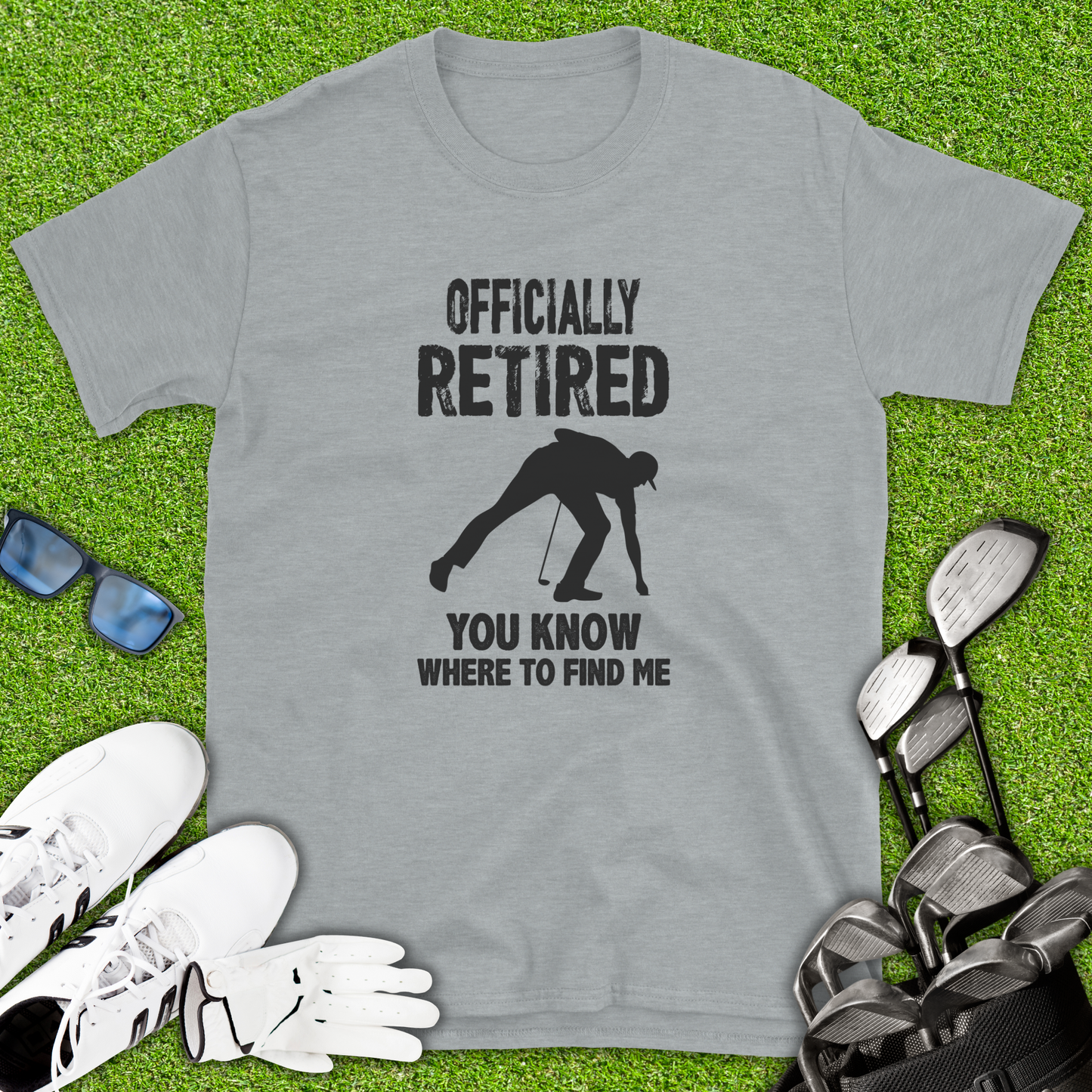 Officially Retired Golf T-Shirt
