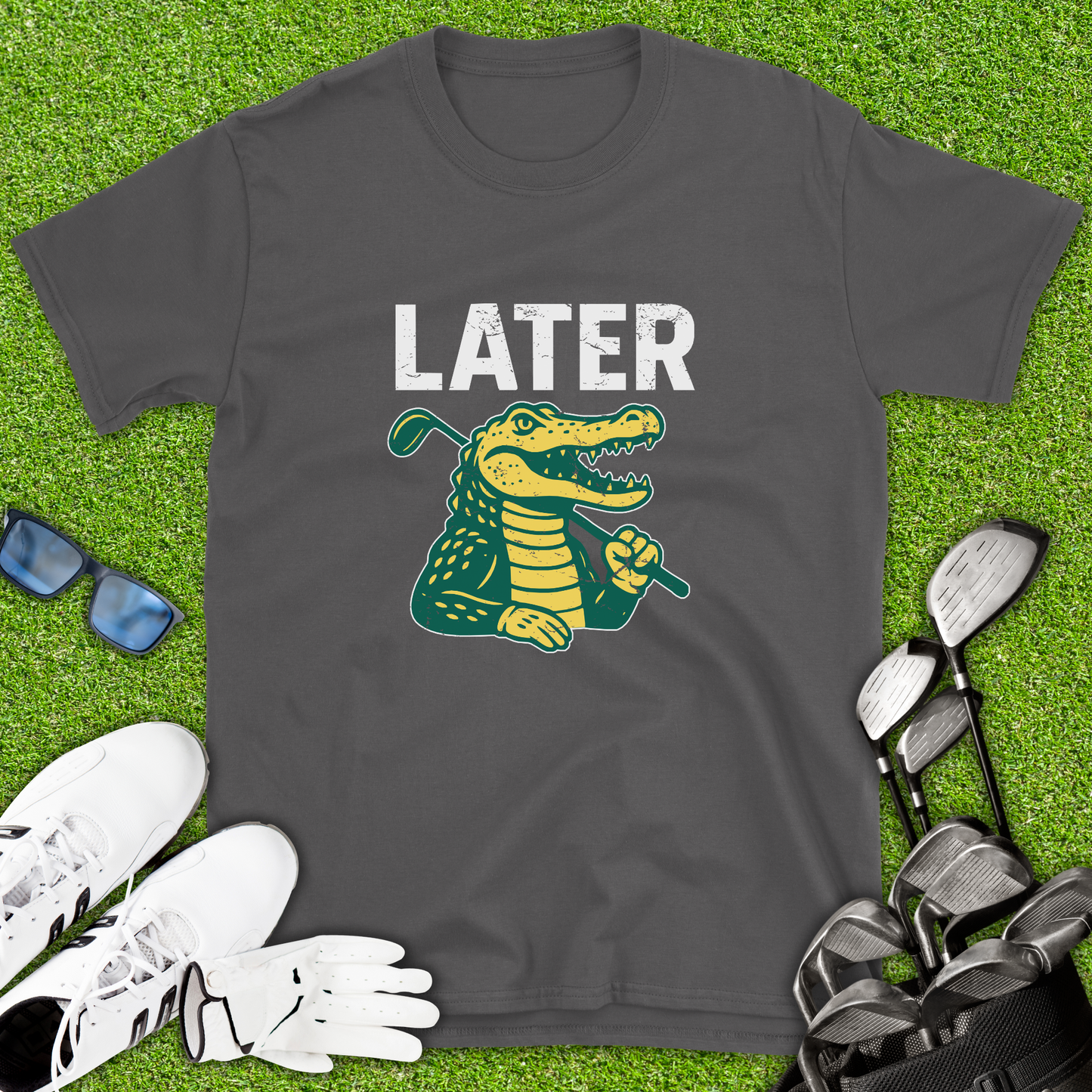 Later Alligator Golf T-Shirt