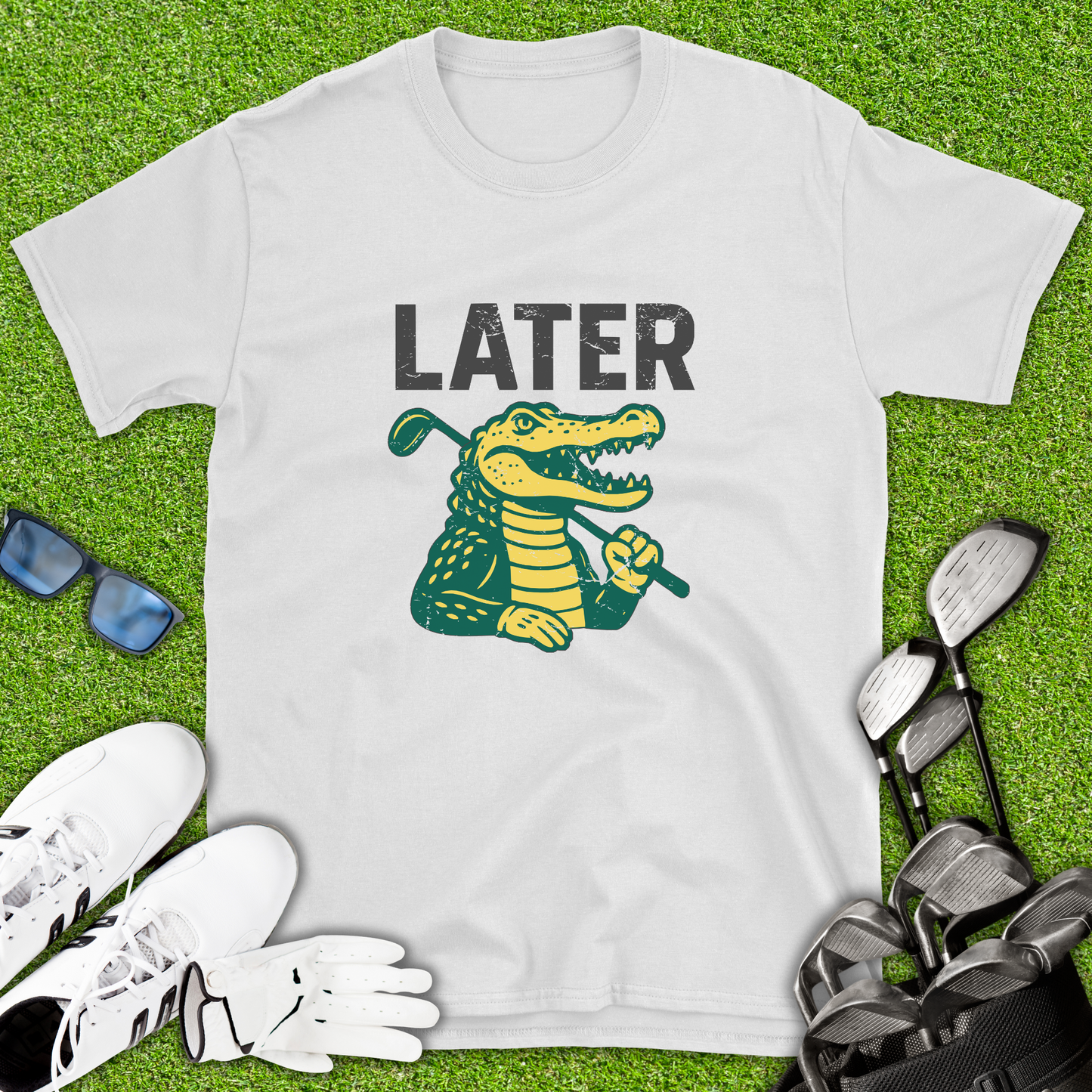 Later Alligator Golf T-Shirt