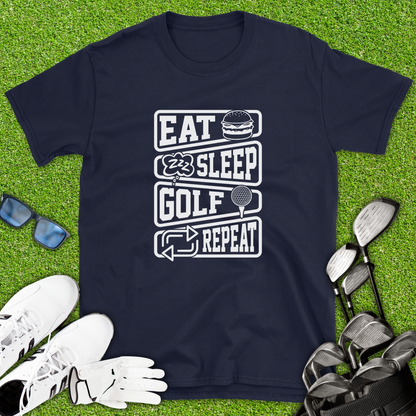 Eat Sleep Golf Repeat T-Shirt