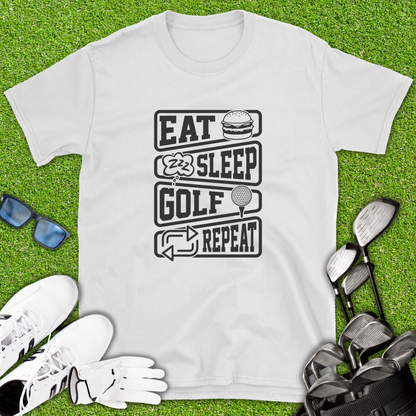 Eat Sleep Golf Repeat T-Shirt