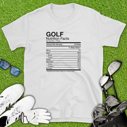Golf Nutrition Facts T-Shirt
