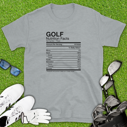 Golf Nutrition Facts T-Shirt