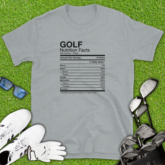 Golf Nutrition Facts T-Shirt
