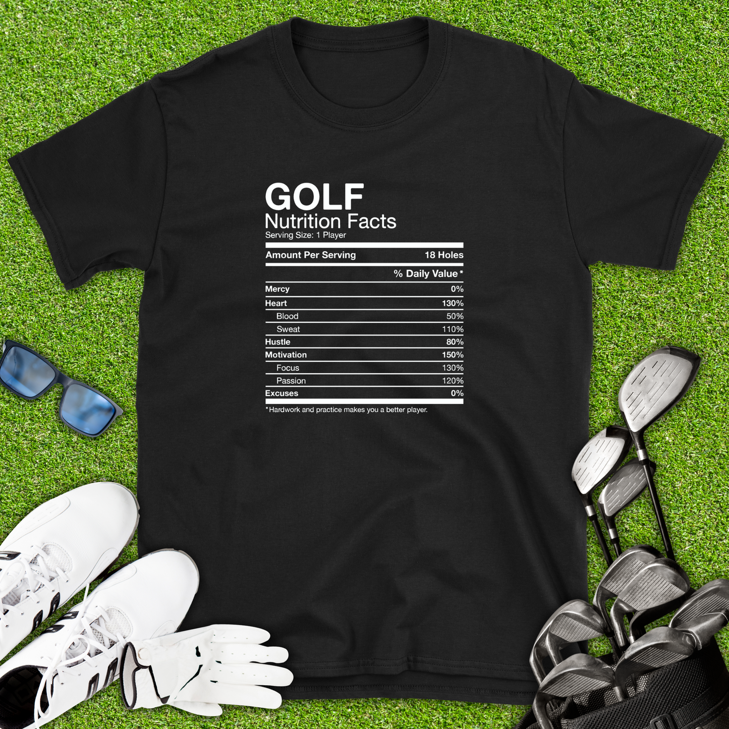 Golf Nutrition Facts T-Shirt